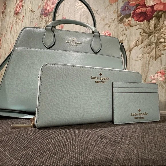 kate spade Bags Kate Spade Mint Green Handbag With Matching